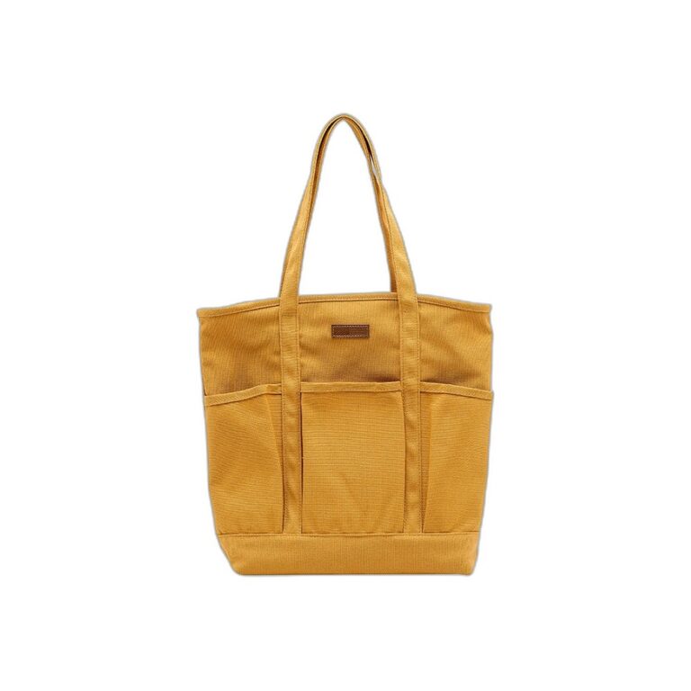 yellow canvas tote bag category reference on clean white background