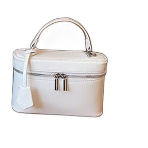 white cosmetic case on clean white background